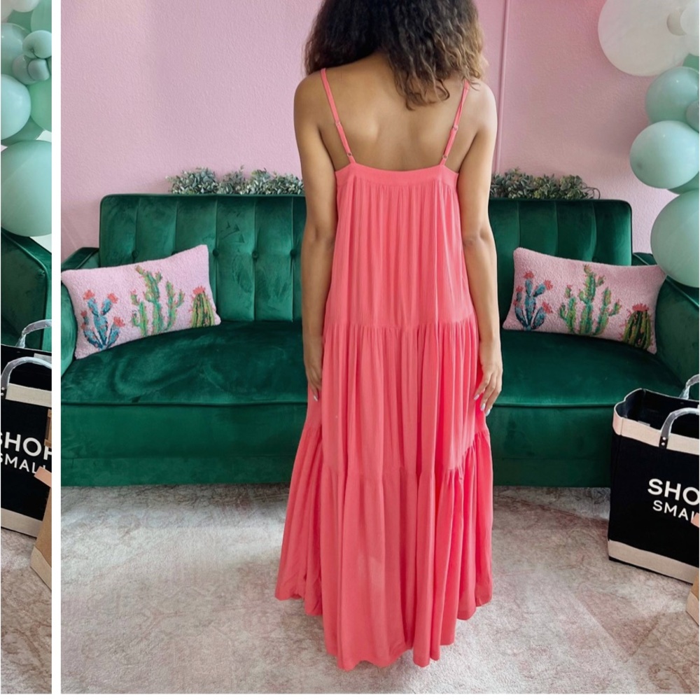 Z Supply LAILA Maxi Dress in Coral - Picture 2 of 12